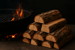 eikenhout is fijn hout om te gebruiken in een bbq-sessie