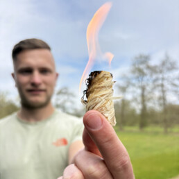aanmaakwokkel aansteken bbq buiten